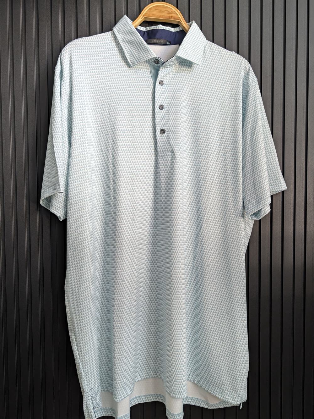 Greyson Arrowhead Polo Men's Topaz Light Blue Golf Shirt Size XXL NWT
